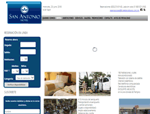 Tablet Screenshot of hotelsanantonio.com.mx